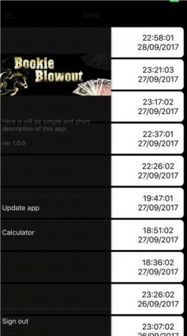 Bookie Blowout — Screenshot — Mobile App