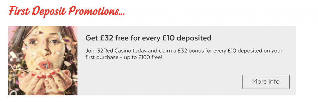 32 Red Casino Bonus