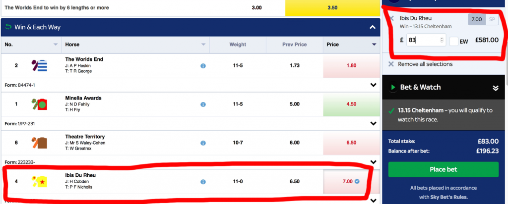 Sky bet lay to lose guanratee 2