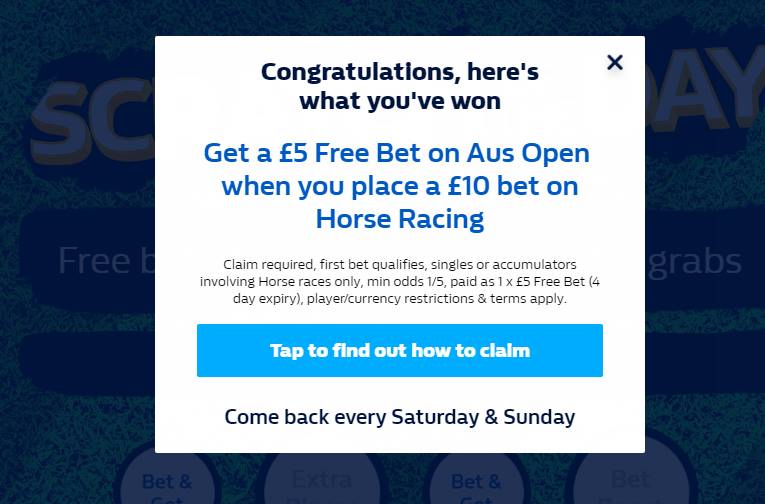 william hill horse racing free bet