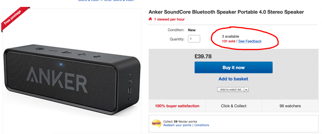 Ebay arbitrage speaker