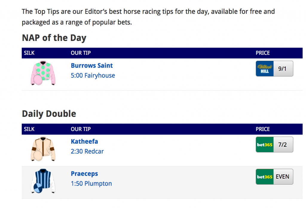 todays horse racing tips gg