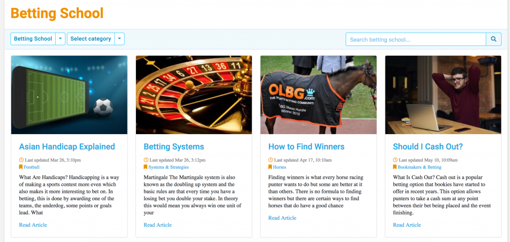 OLBG betting school